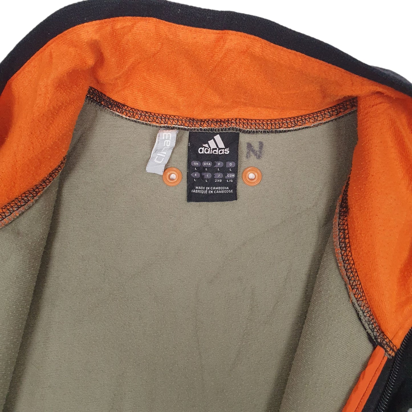 Mens Black Adidas Clima 365 Full Zip Jumper