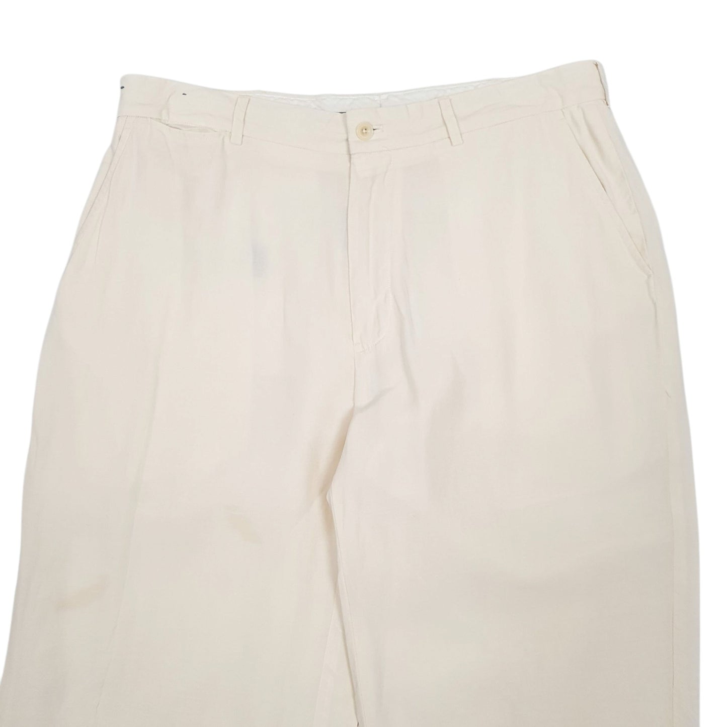 Mens Cream Polo Ralph Lauren Vintage  Trousers