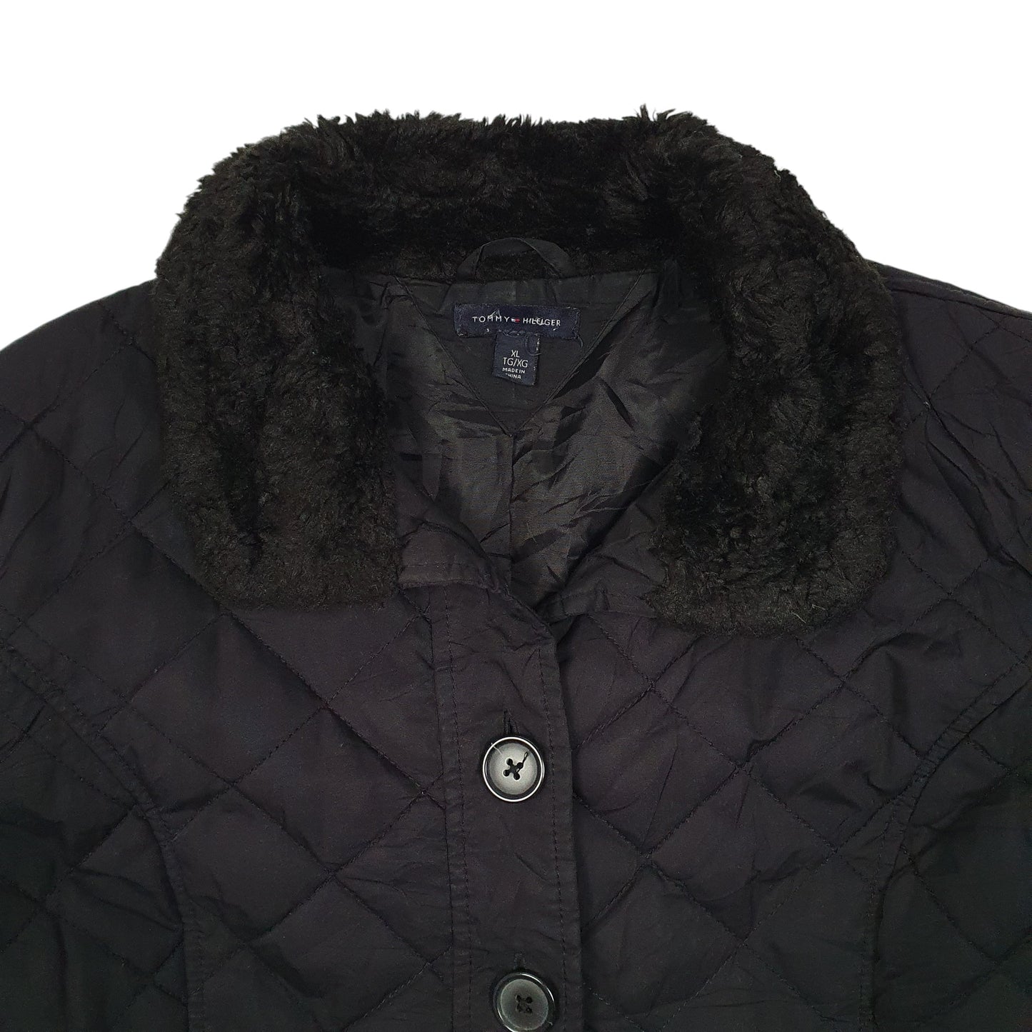 Womens Black Tommy Hilfiger   Coat