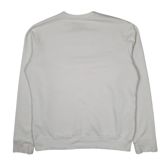 Mens White Champion  Crewneck Jumper