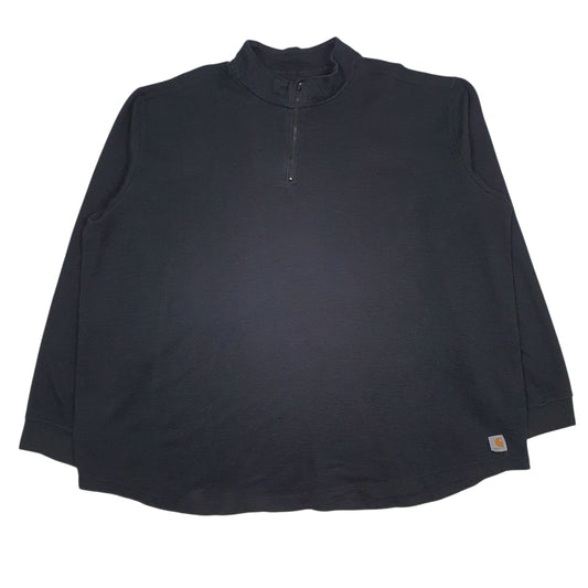Mens Black Carhartt  Quarter Zip Jumper