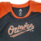 Mens Black Adidas MLB Baseball Orioles Full Zip T Shirt