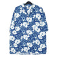 Mens Blue Uzzi Hawaiian Short Sleeve Shirt