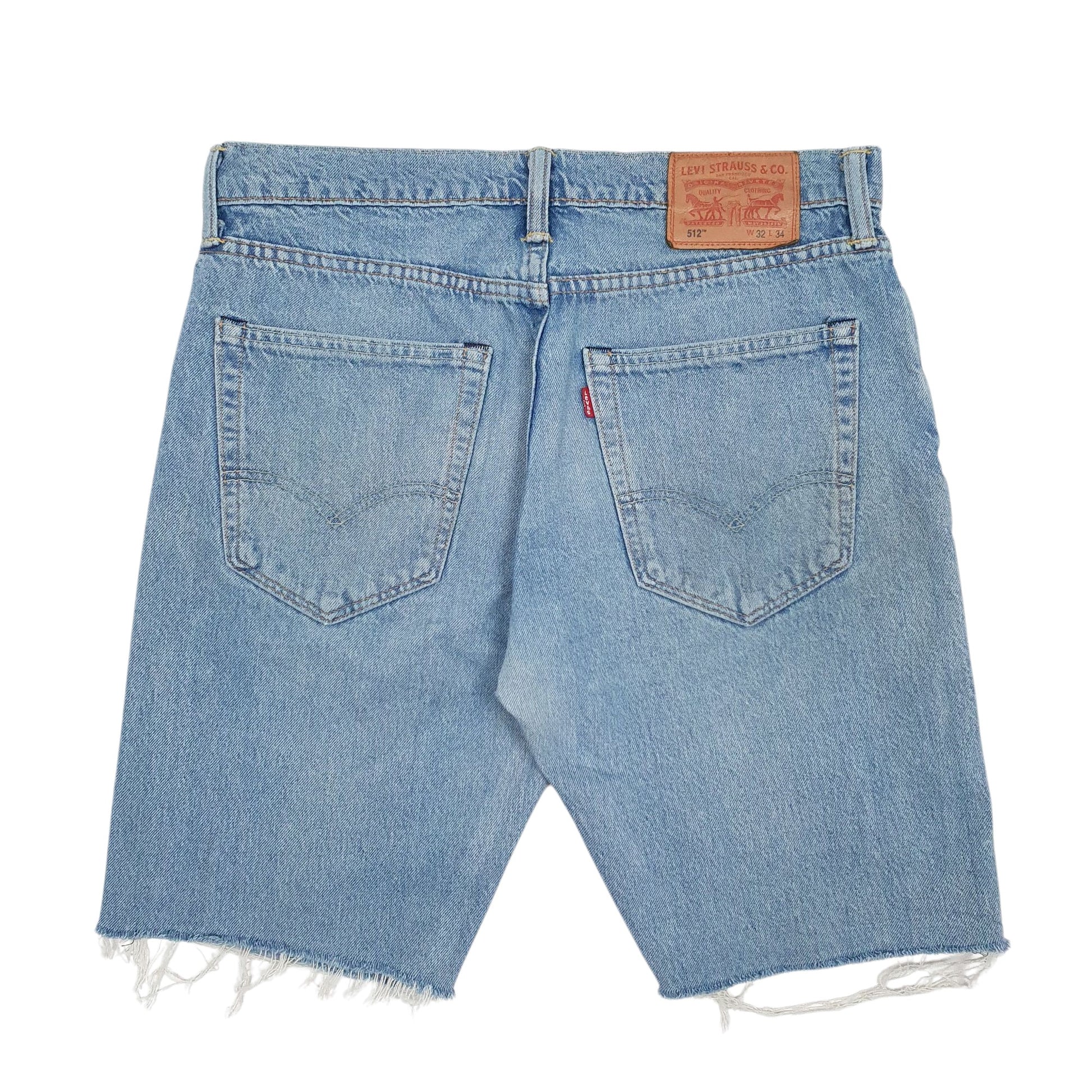 Mens Blue Levis 512 Hoodie Shorts