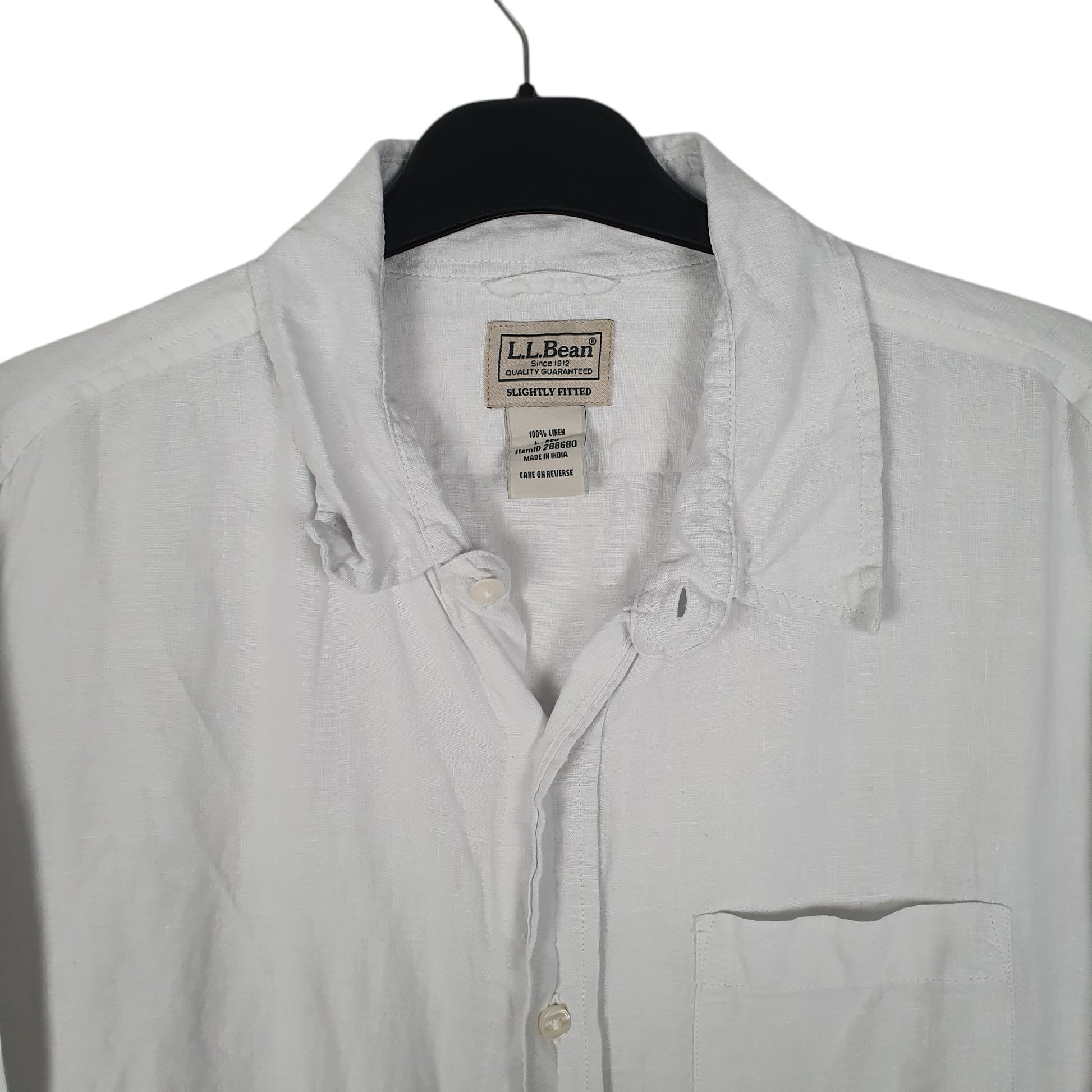 Mens White L.L.Bean   Shirt