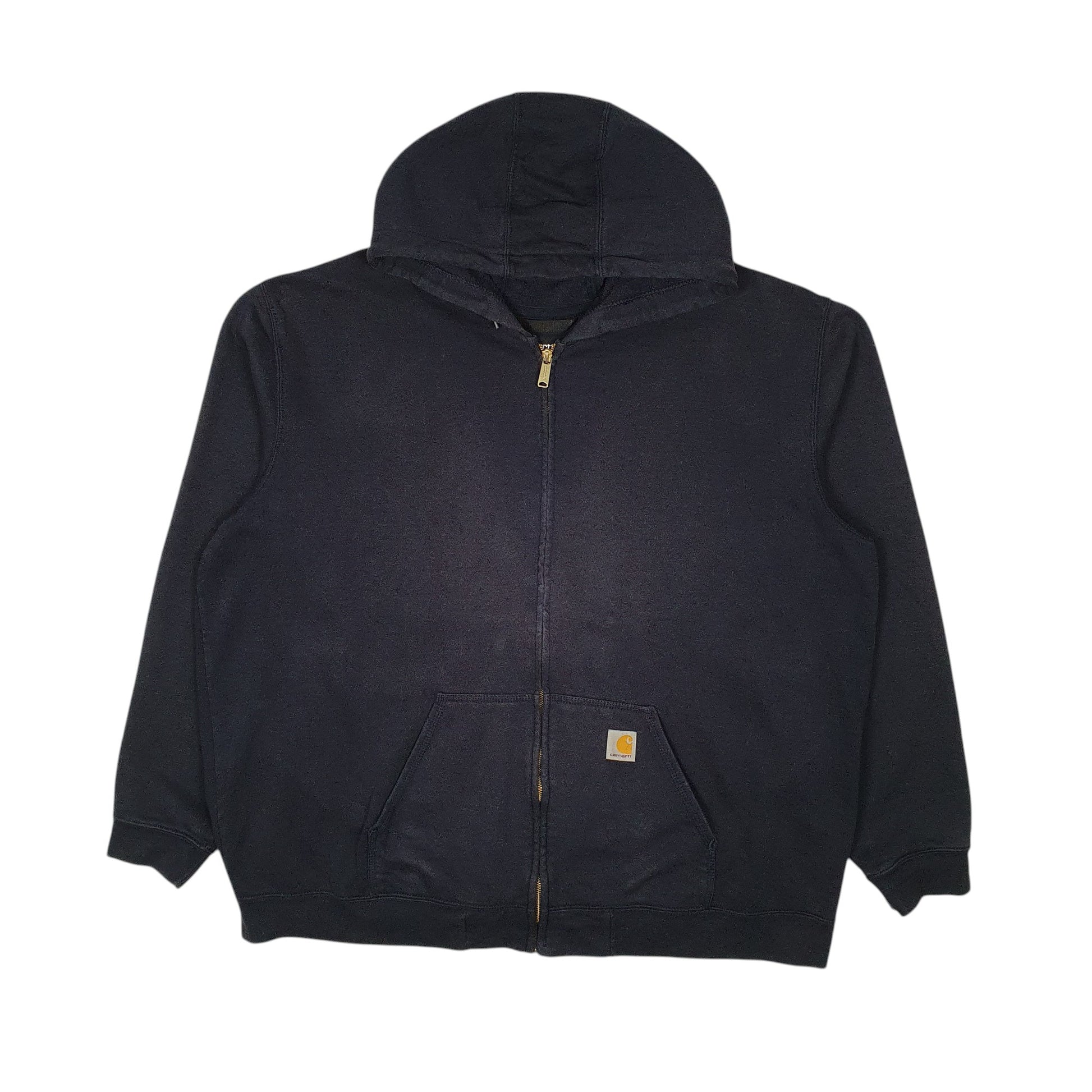 Mens Navy Carhartt Hoodie Full Zip Jumper