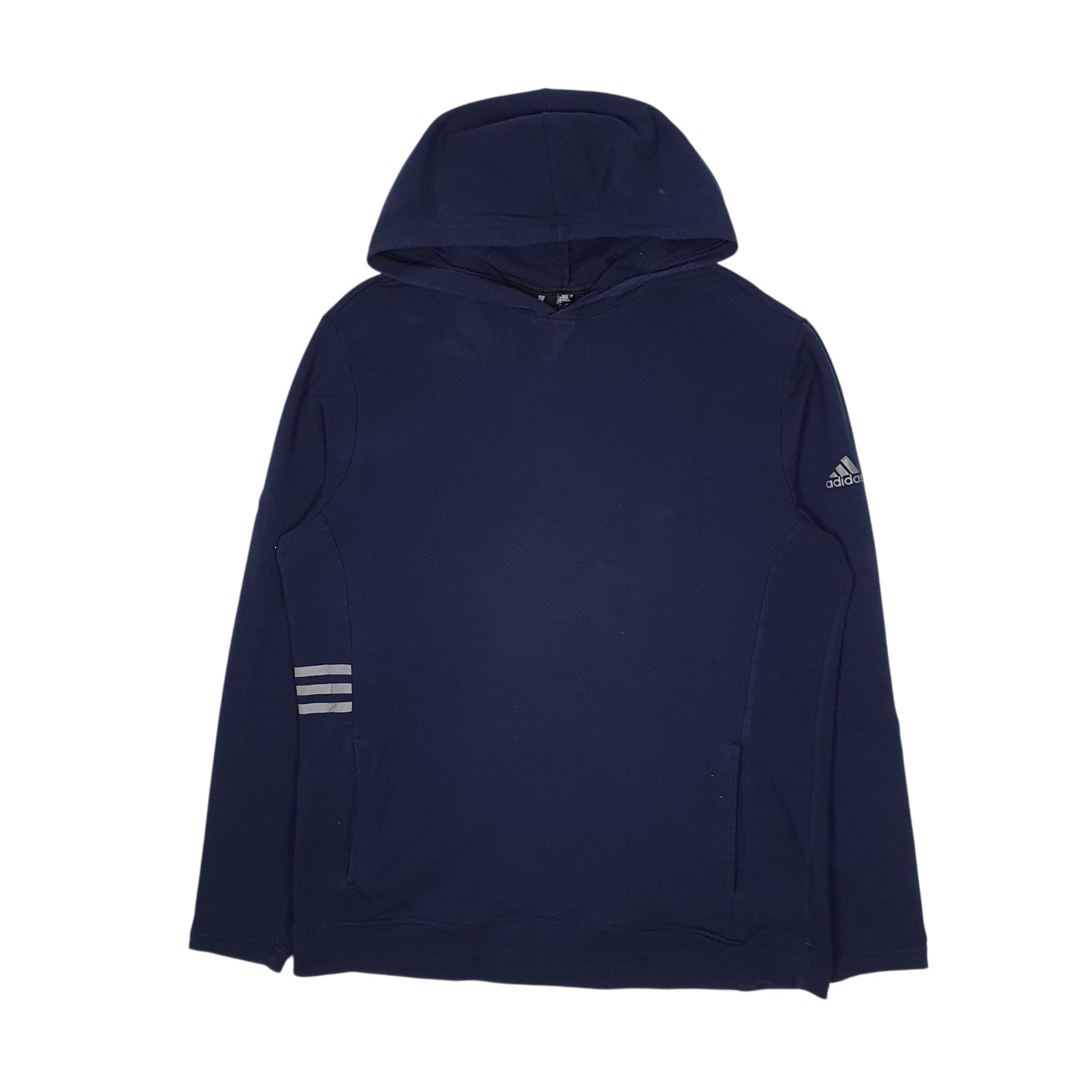 Mens Navy Adidas Lightweight Hoodie Jumper