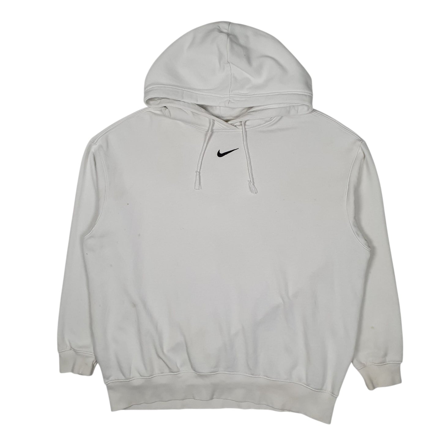 Womens White Nike Baggy Loose Hoodie Jumper