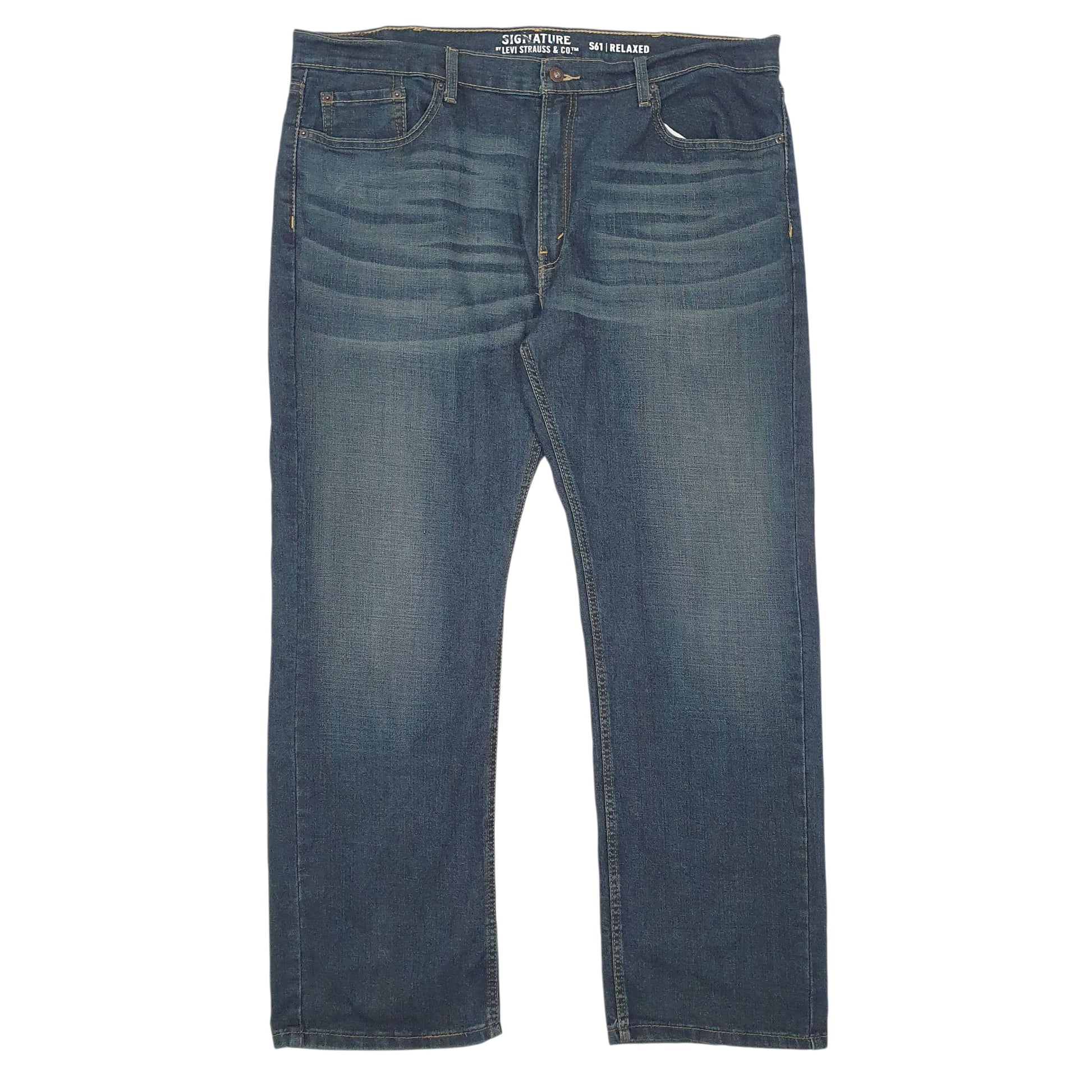 Mens Blue Levis Relaxed Signature JeansW42 L32