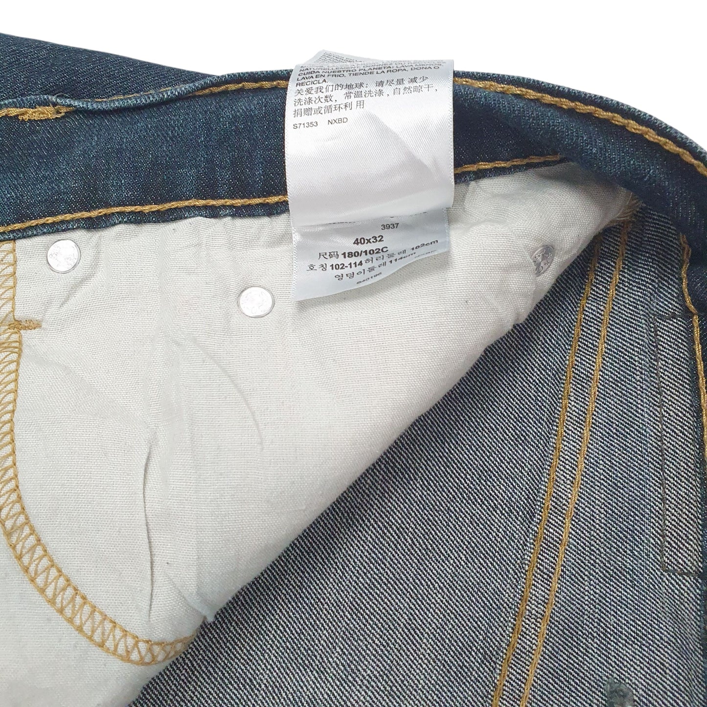 Mens Blue Levis Relaxed  Jeans