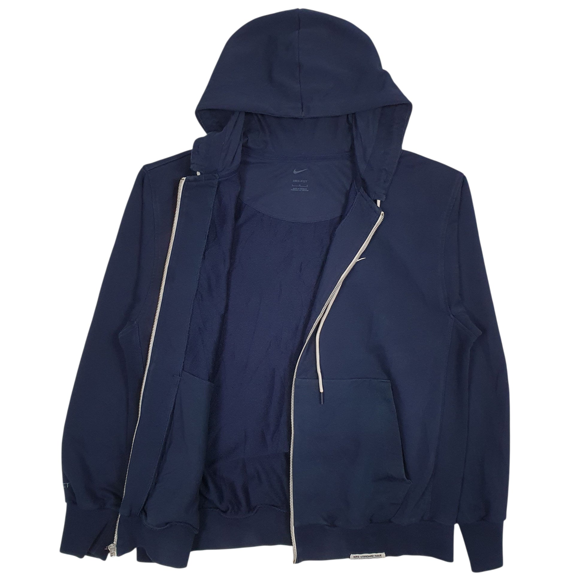 Mens Navy Nike Dri-Fit Full Zip Jumper