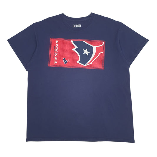 Mens Navy NFL Houstons Texans Short Sleeve T Shirt