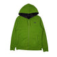 Womens Green The North Face Reversible Fluffy Sherpa Lined Hoodie Full Zip Jumper