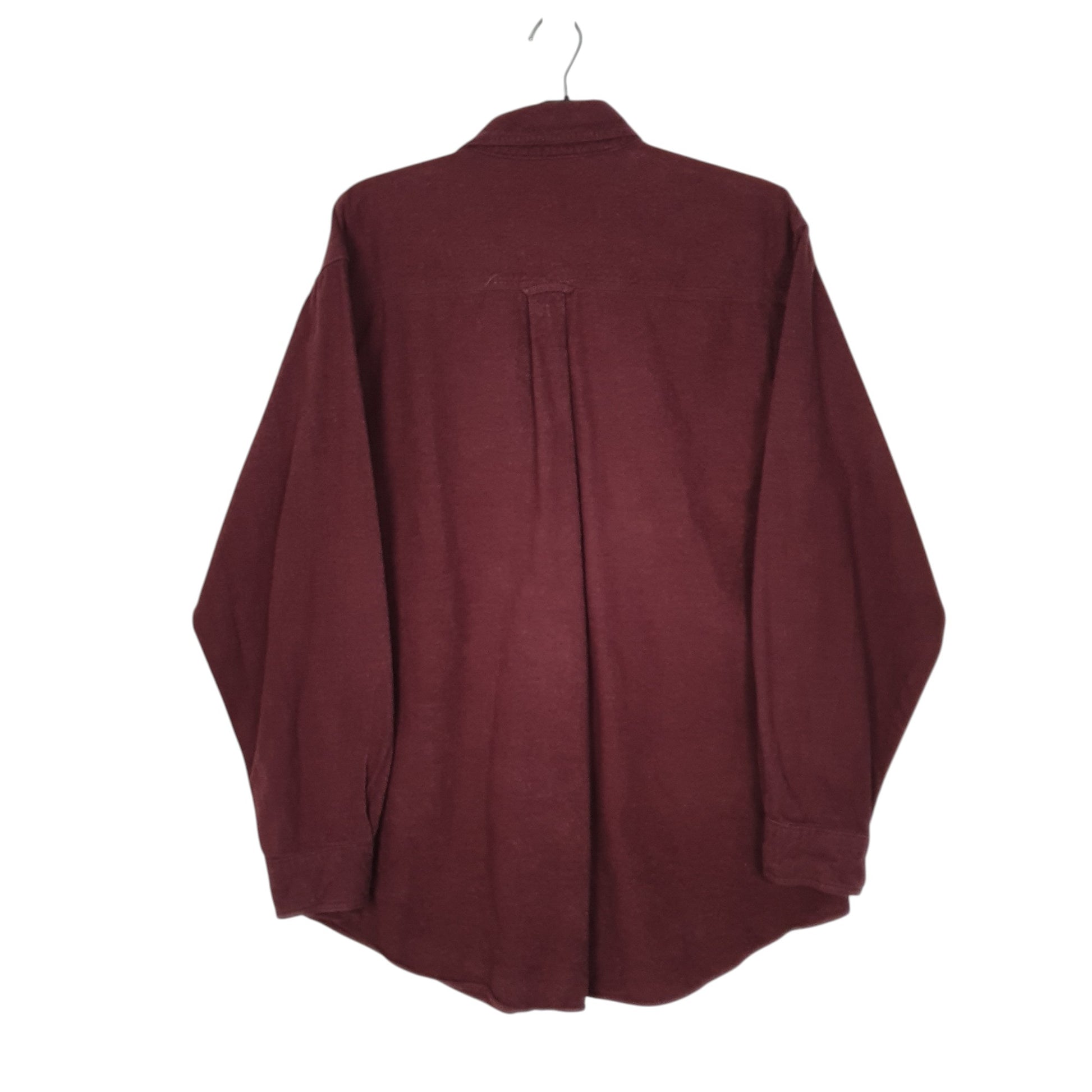 Mens Burgundy Woolrich Thick Chamois  Shirt