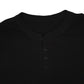Mens Black Unbranded Henley  T Shirt