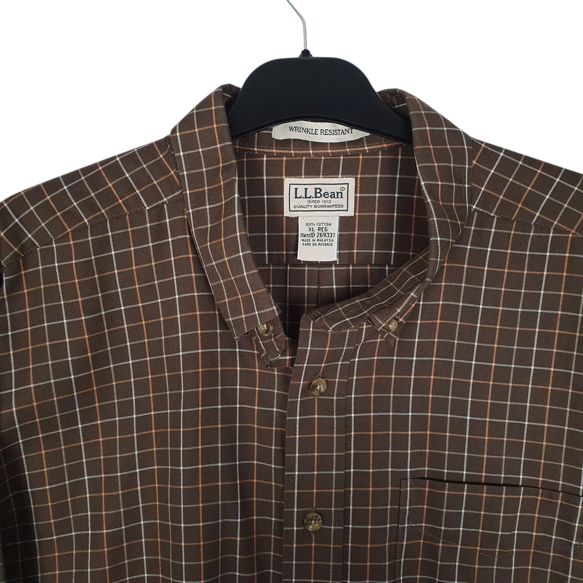 Mens Brown L.L.Bean   Shirt