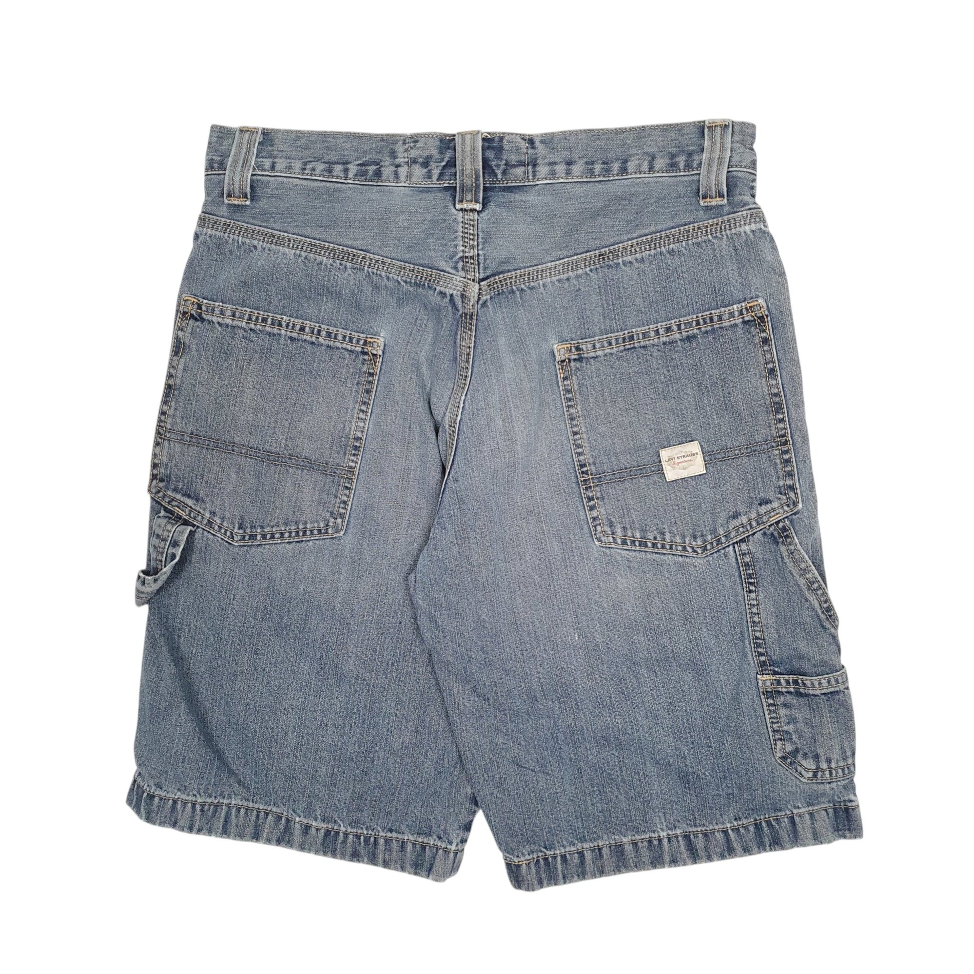 Mens Blue Levis Signature Workwear Carpenter  Shorts