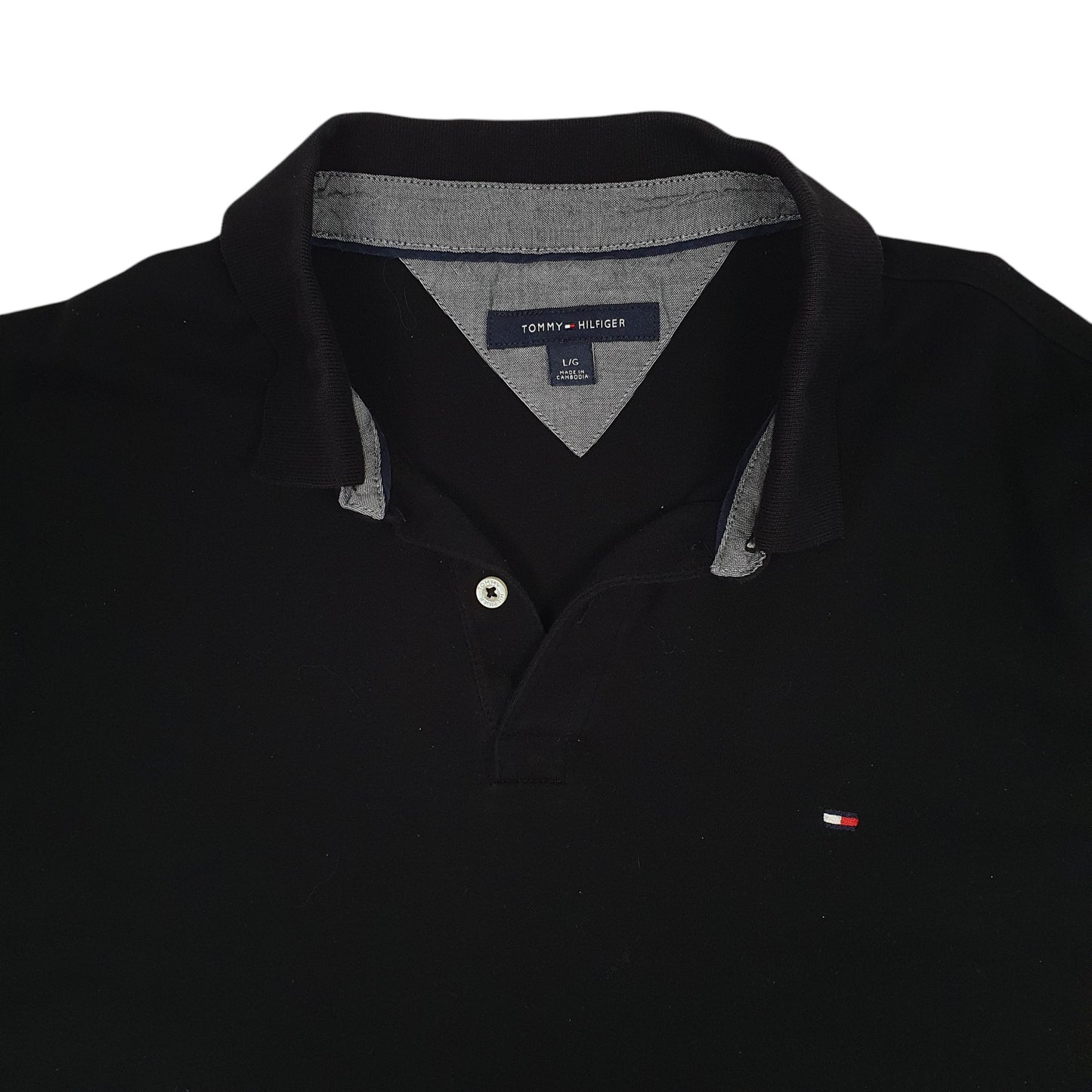 Mens Black Tommy Hilfiger   Polo Shirt