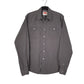 Mens Grey Wrangler  Long Sleeve Shirt