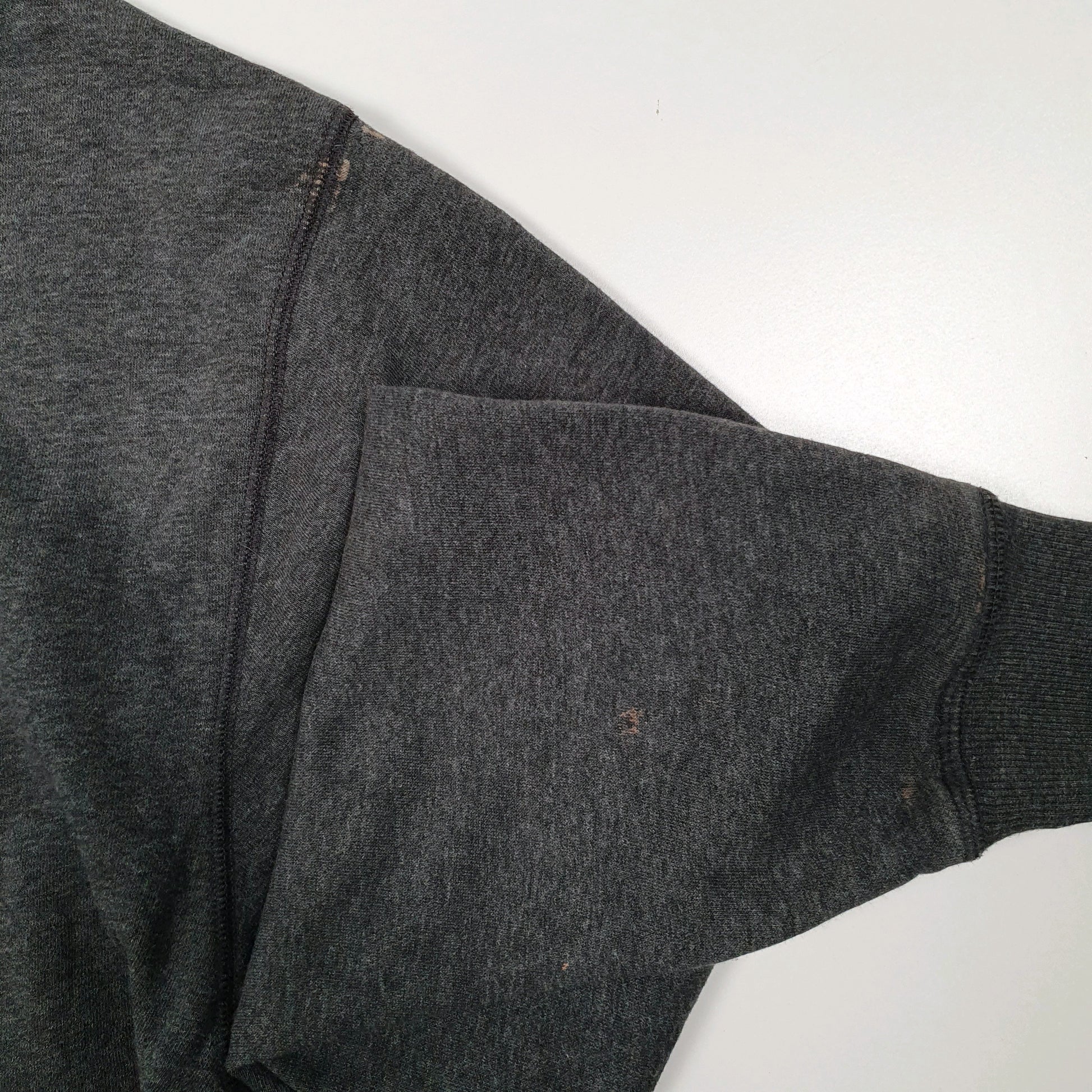 Mens Grey Champion Hoodie Full Zip Jumper