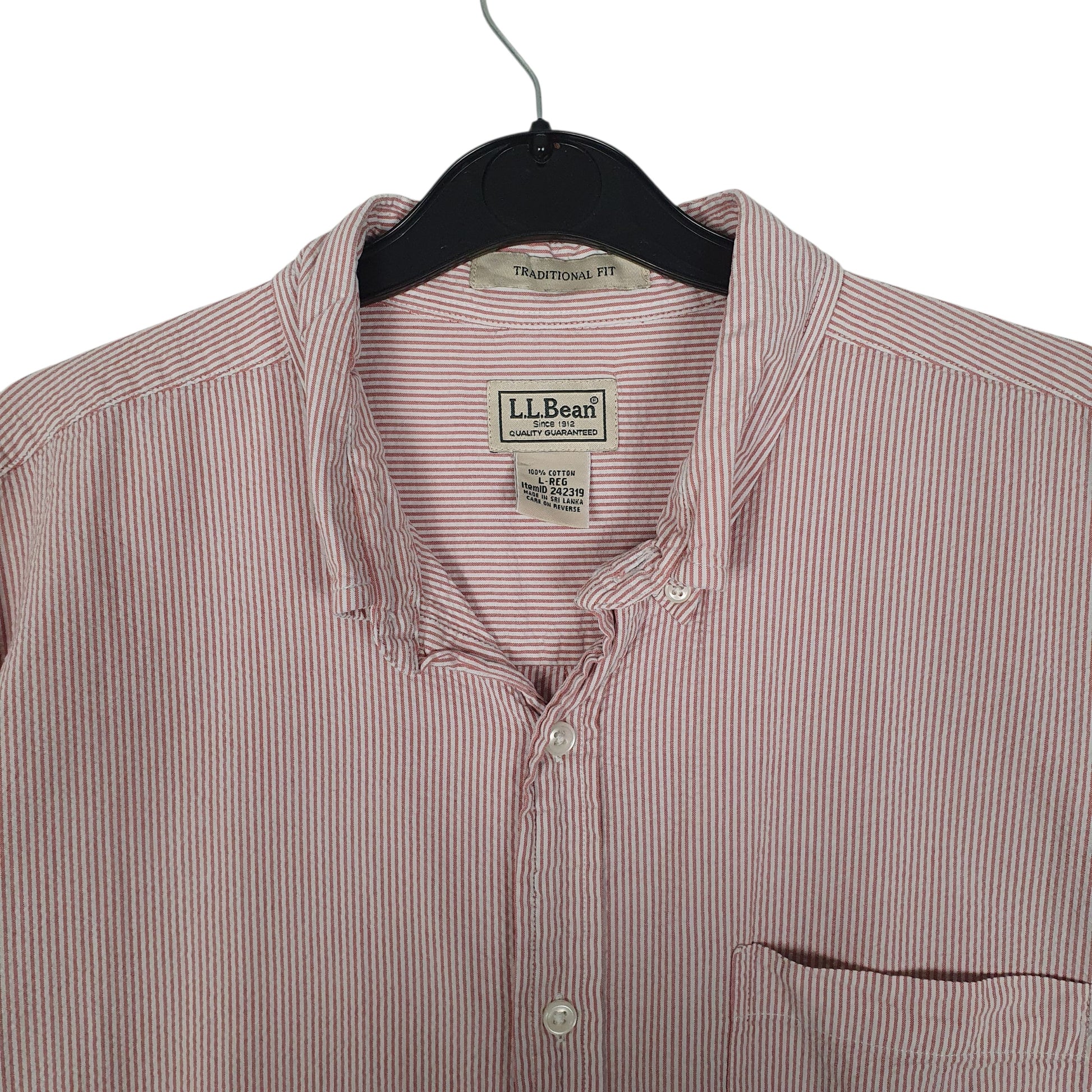 Mens Pink L.L.Bean   Shirt