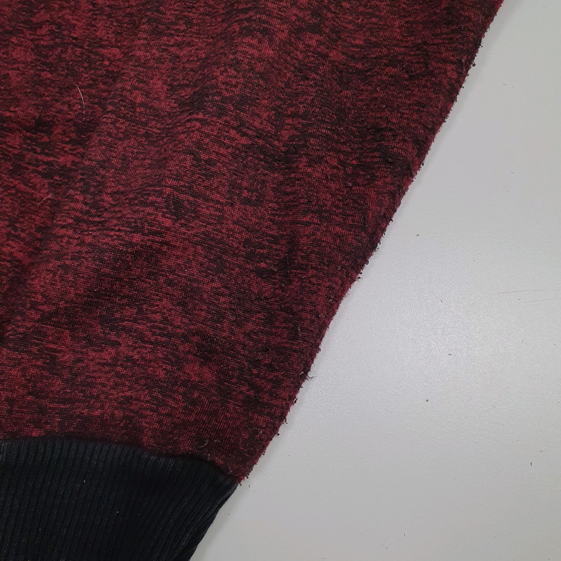 Mens Burgundy Reebok UFC Fighting Full Zip Jumper