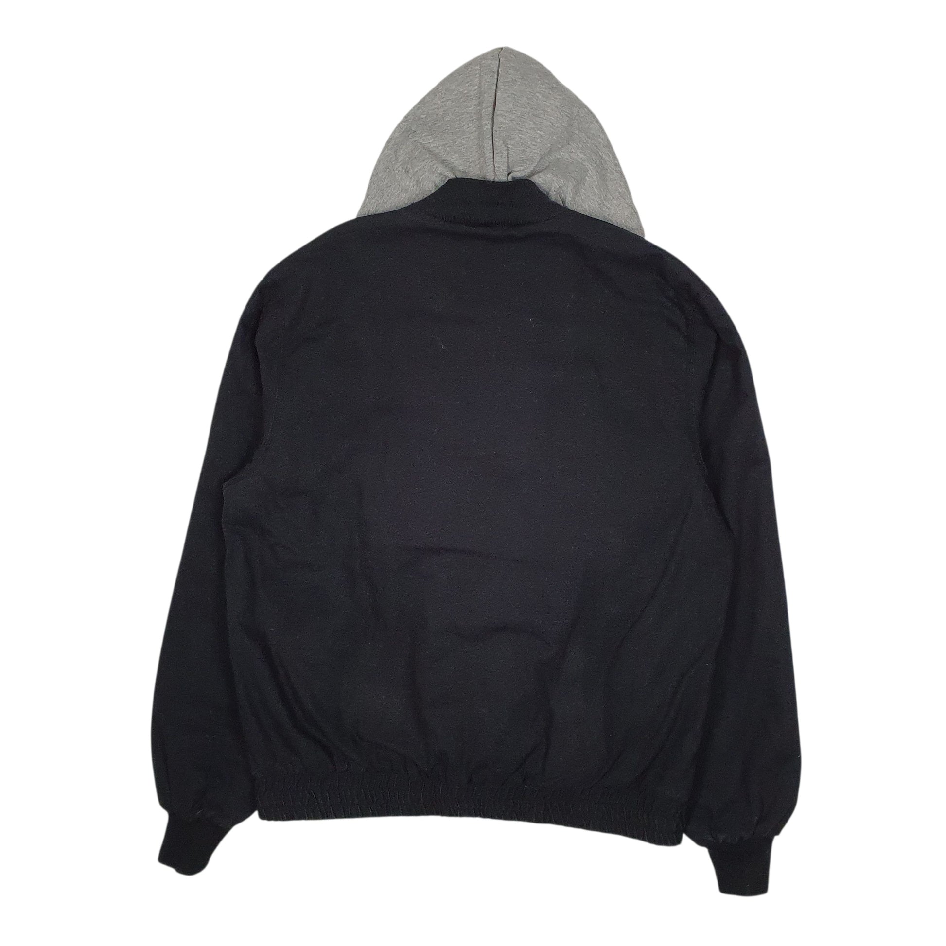 Mens Black Red Head Hoodie Chore  Coat