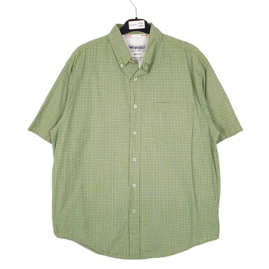 Mens Green Wrangler  Short Sleeve Shirt
