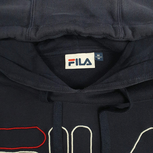 Mens Navy Fila  Hoodie Jumper
