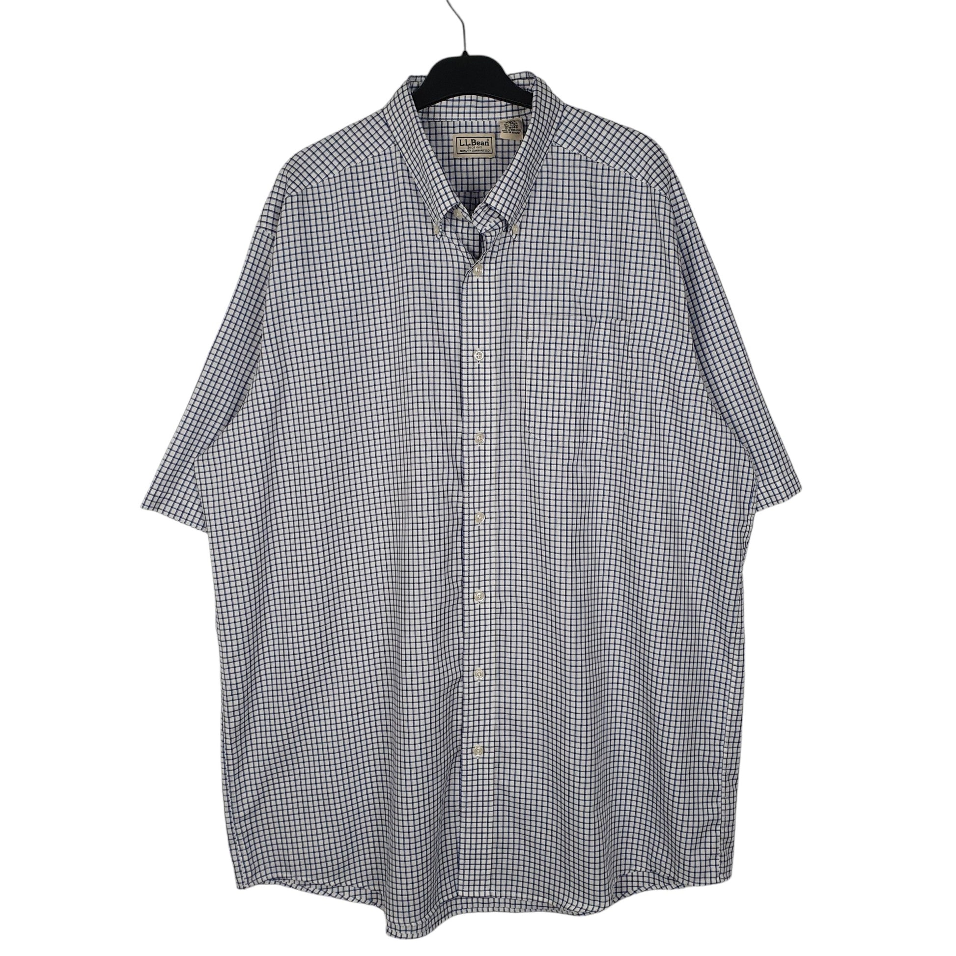 Mens Blue L.L.Bean  Short Sleeve Shirt