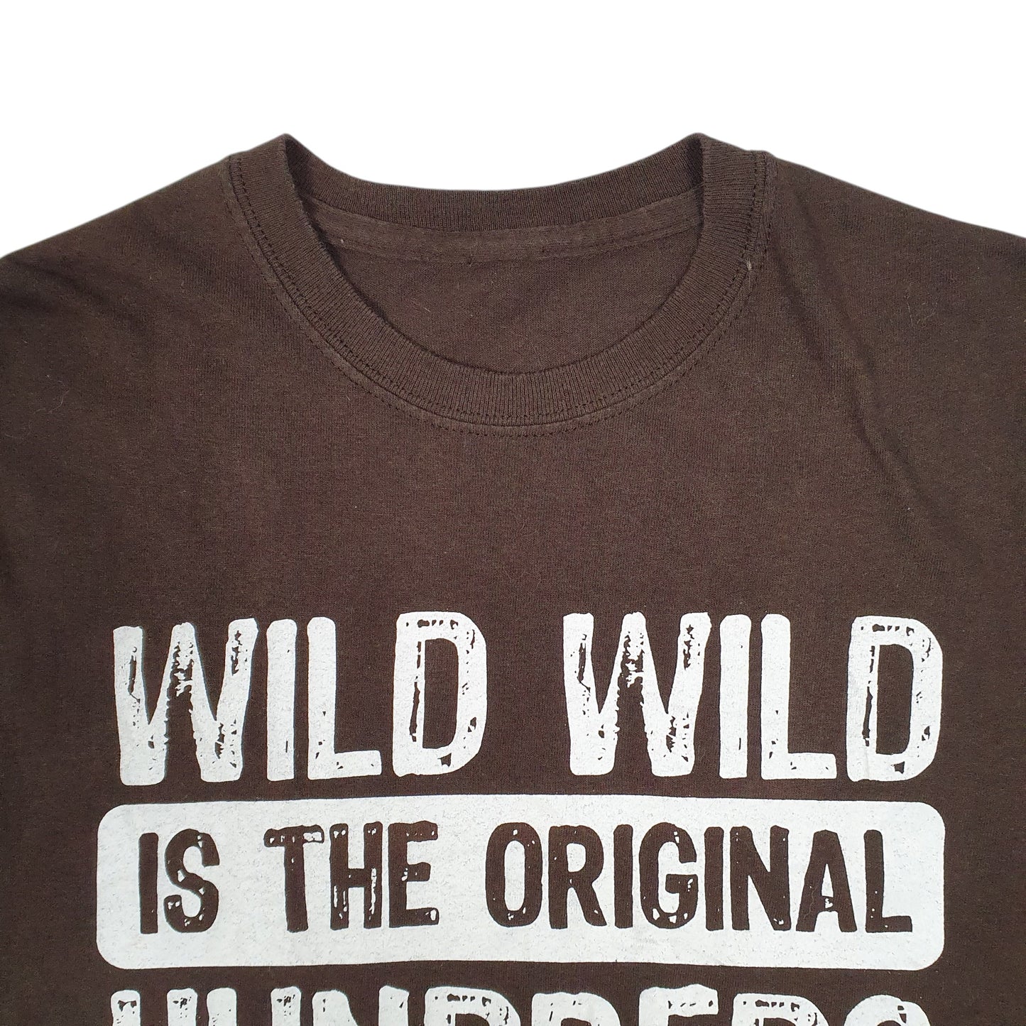 Mens Brown Wild Wild  Hoodie T Shirt