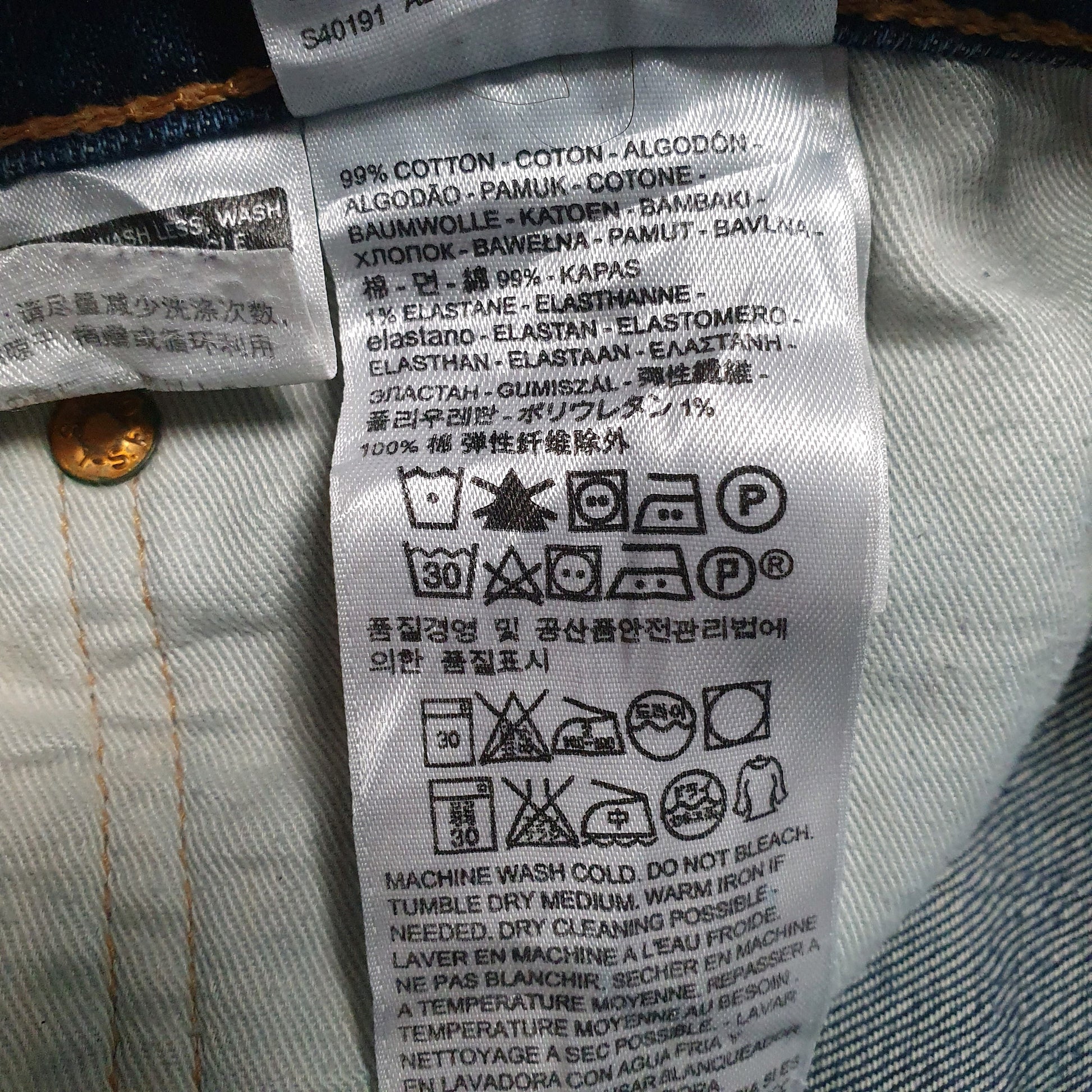 Mens Blue Levis Distressed  Jeans