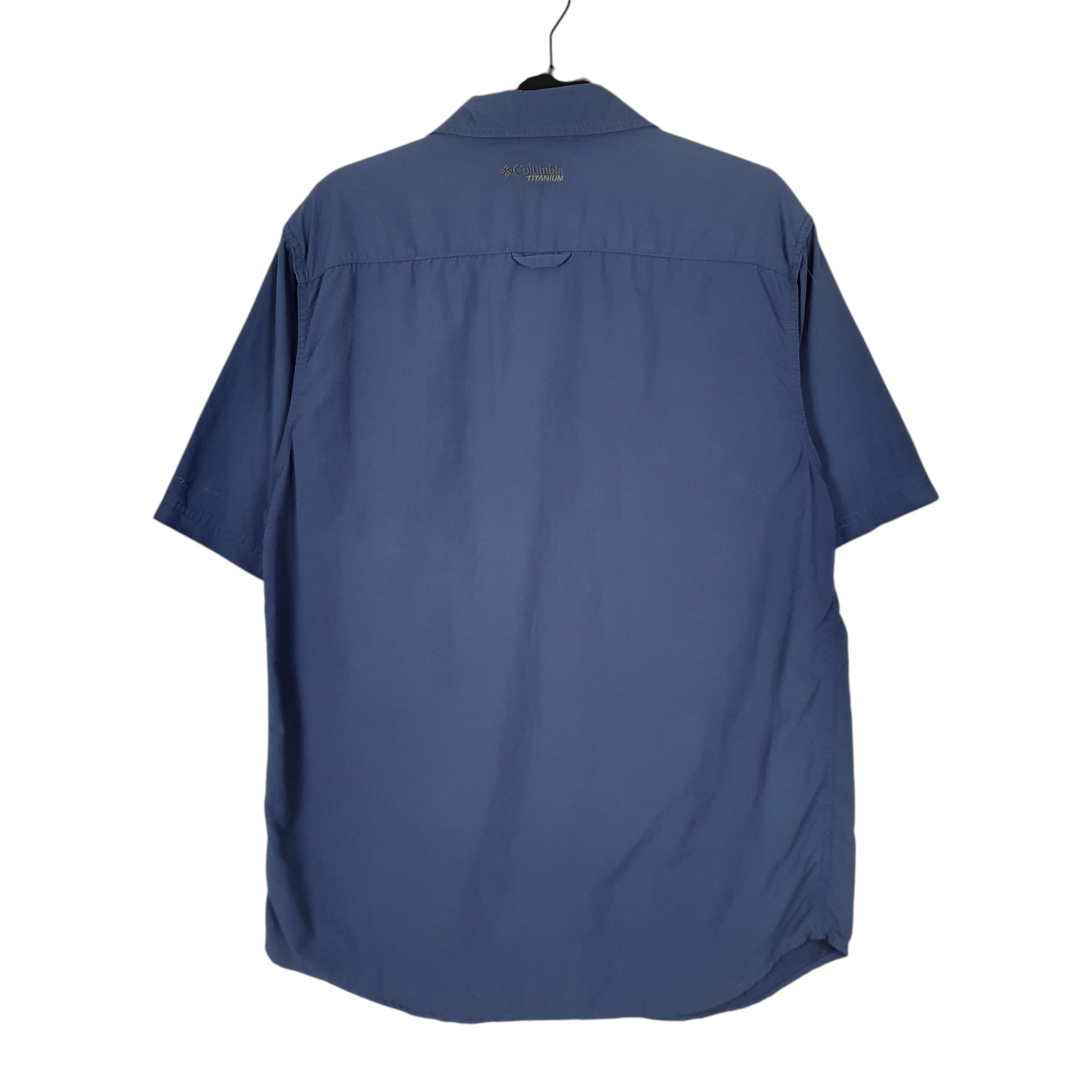 Mens Blue Columbia Sportswear Company Titanium  Shirt