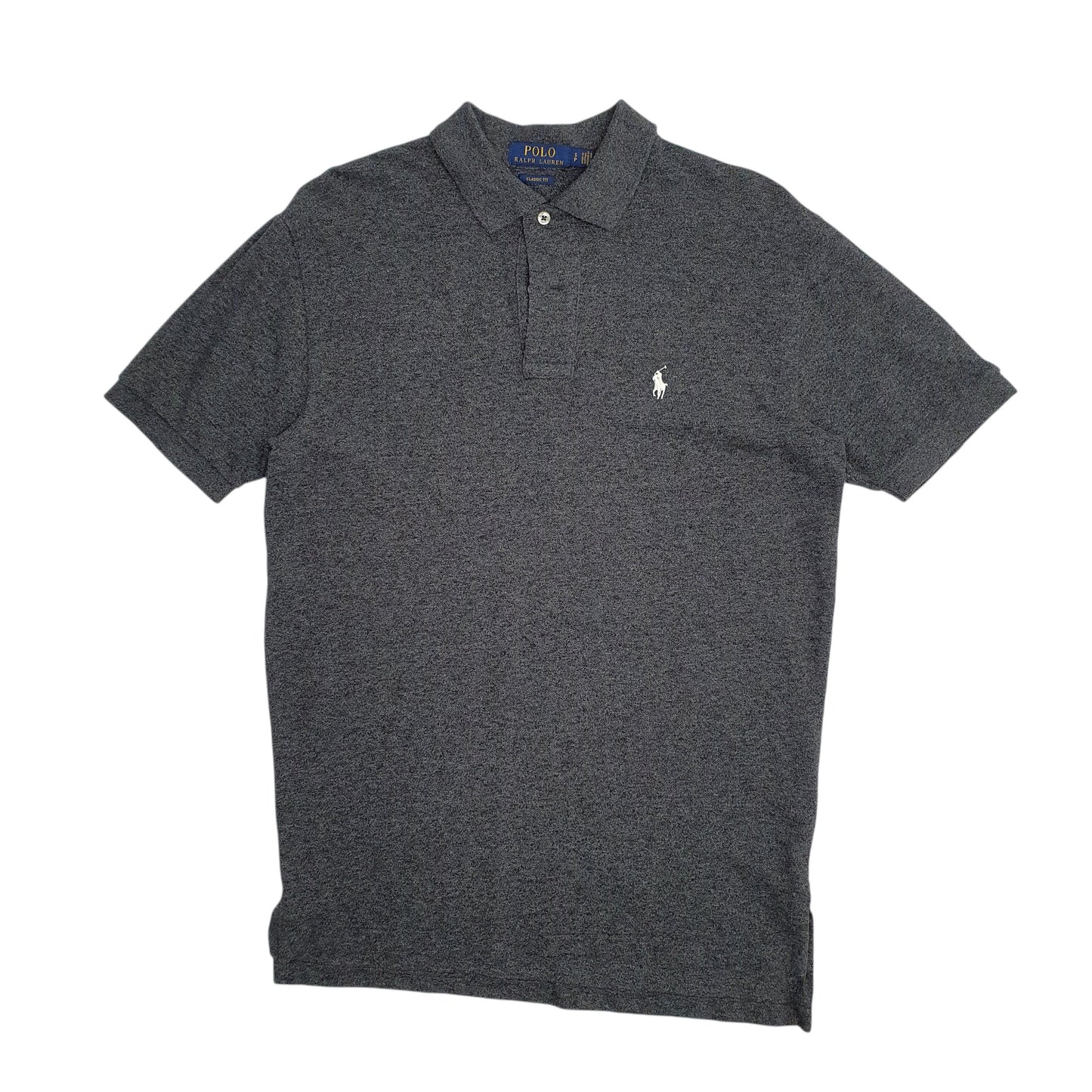 Mens Grey Polo Ralph Lauren Classic Fit Short Sleeve Polo Shirt