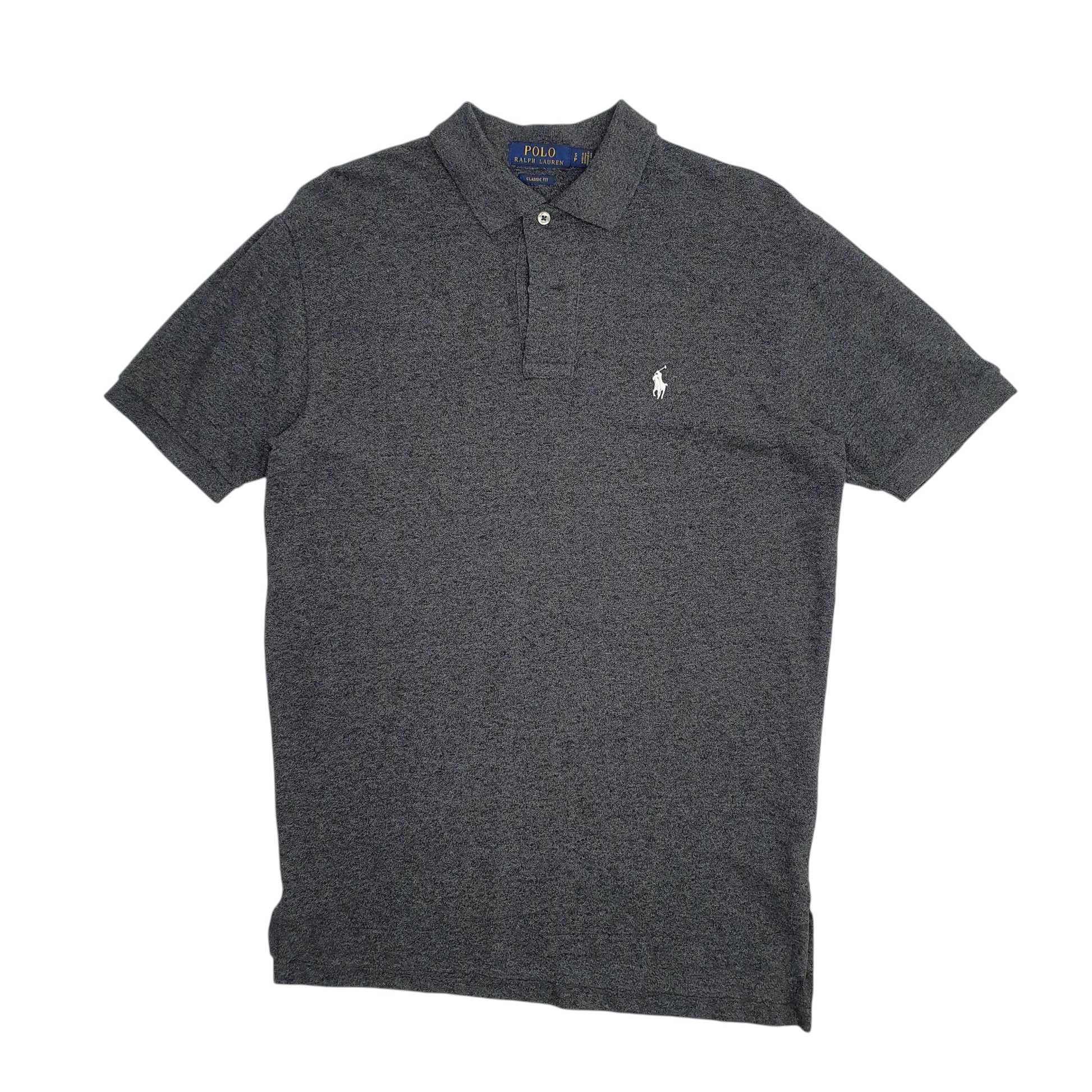 Mens Grey Polo Ralph Lauren Classic Fit Short Sleeve Polo Shirt