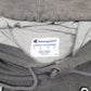 Mens Grey Champion Spellout Hoodie Jumper