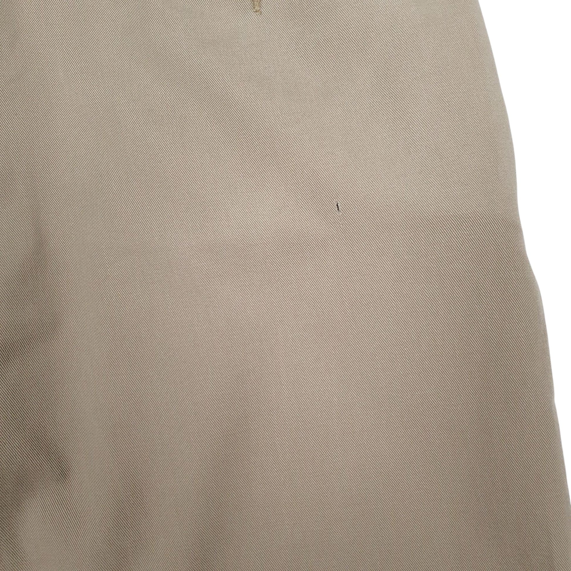 Mens Tan Polo Ralph Lauren Andrew Pant Pleated 90s  Trousers