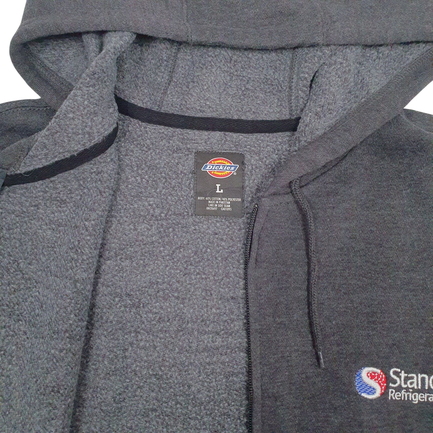 Mens Grey Dickies  Full Zip Jumper