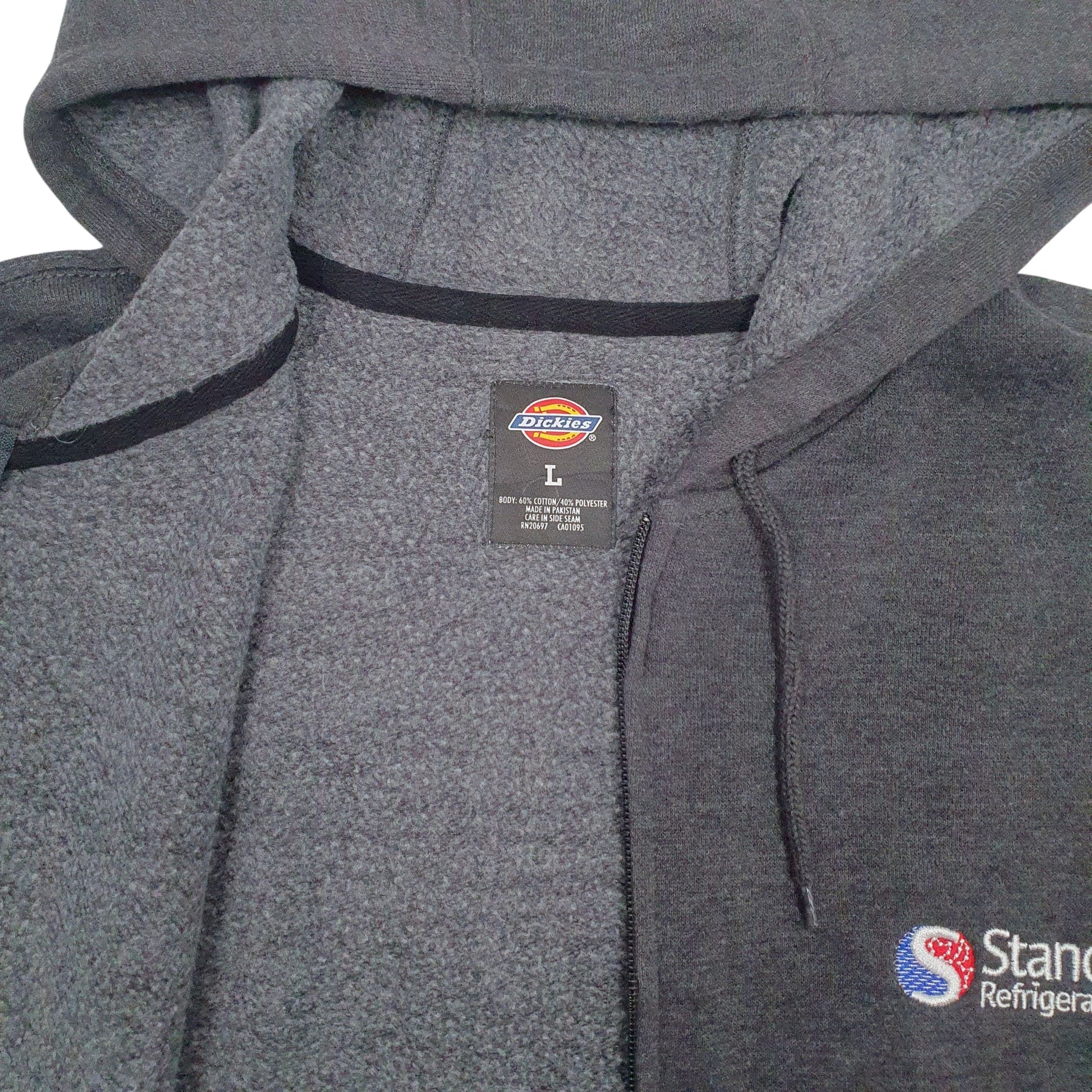 Mens Grey Dickies  Full Zip Jumper