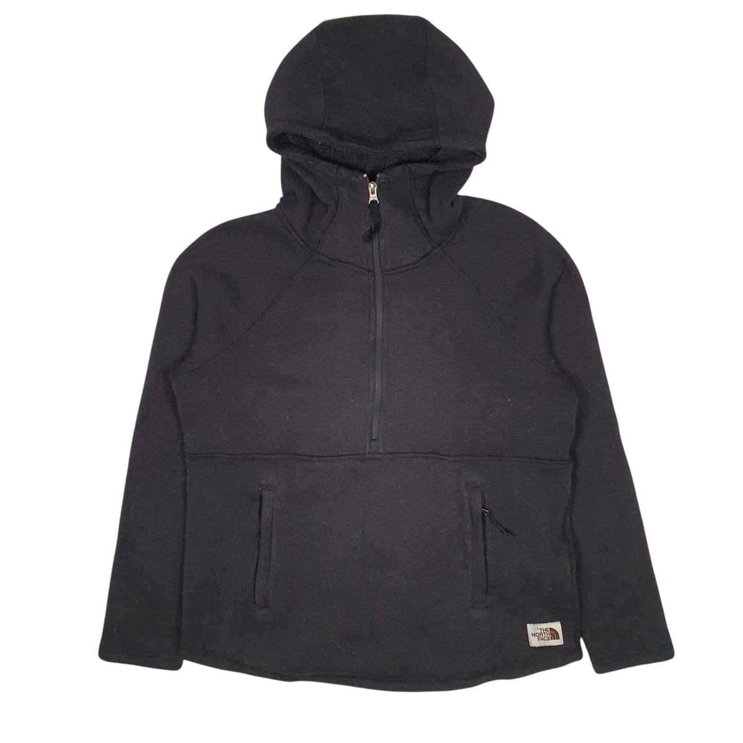 Womens Black The North Face Half Zip Hoodie Jumper