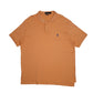 Mens Orange Polo Ralph Lauren Custom Fit Performance Short Sleeve Polo Shirt