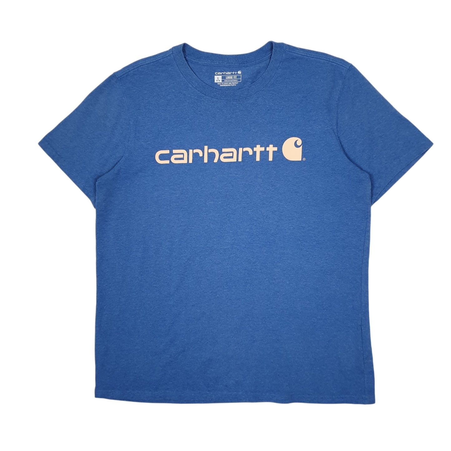 Womens Blue Carhartt  Short Sleeve T Shirt