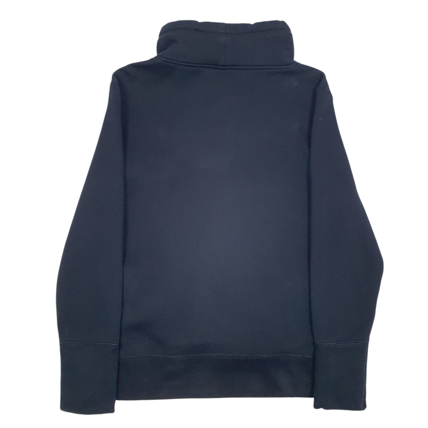 Womens Black Puma Spellout Turtle Neck Jumper