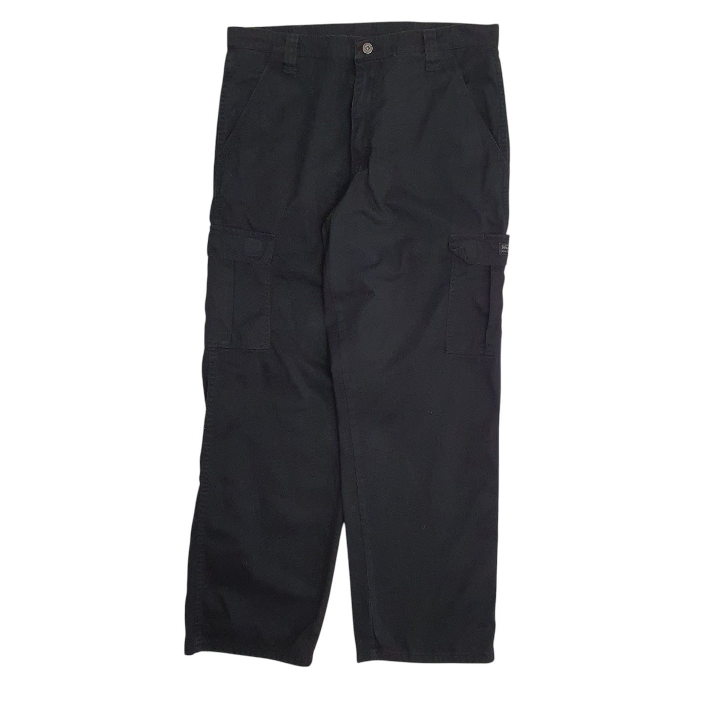 Mens Black Wrangler  Cargo Trousers