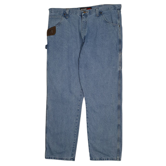 Mens Blue Wrangler Carpenter Riggs Workwear JeansW40 L32