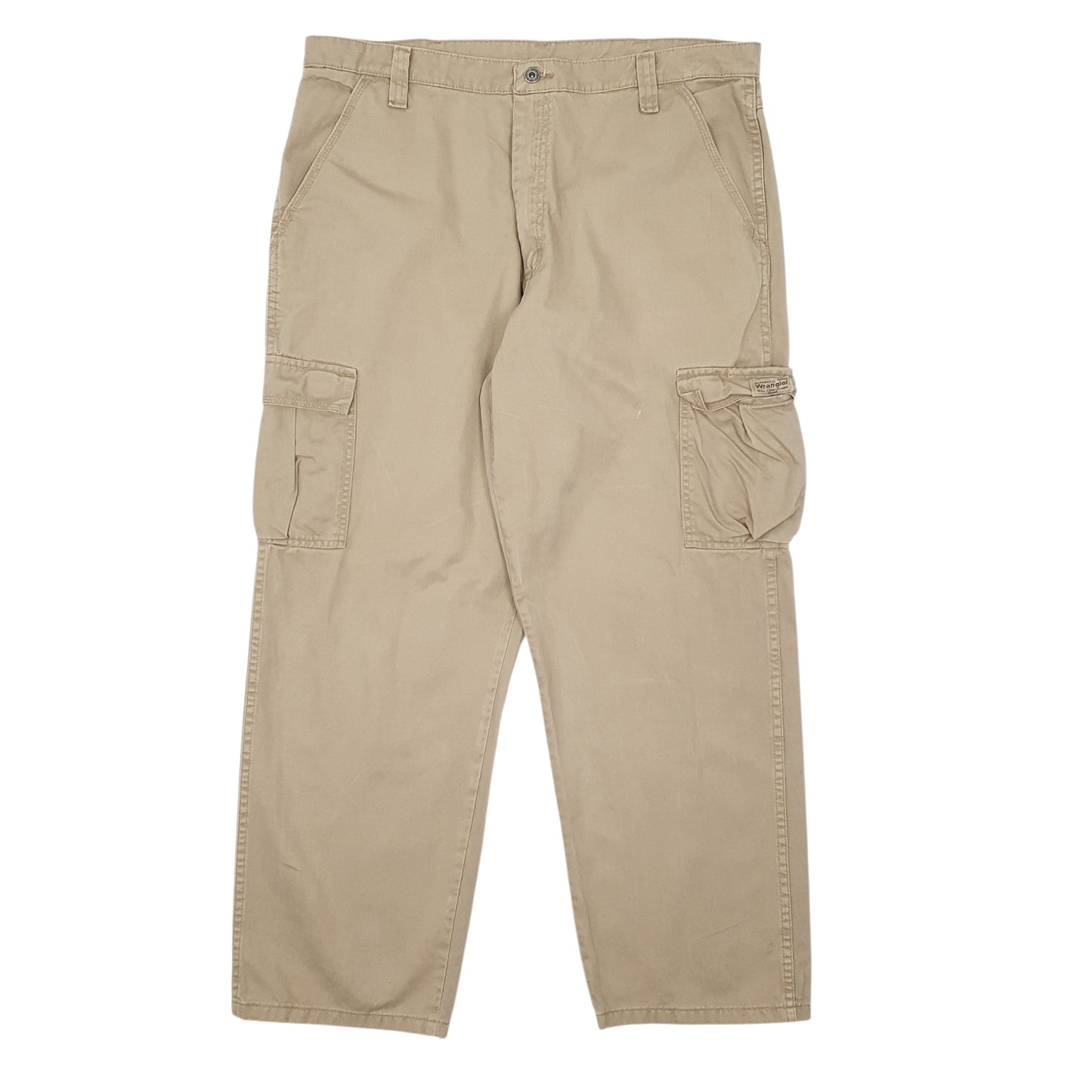 Mens Beige Wrangler  Cargo Trousers