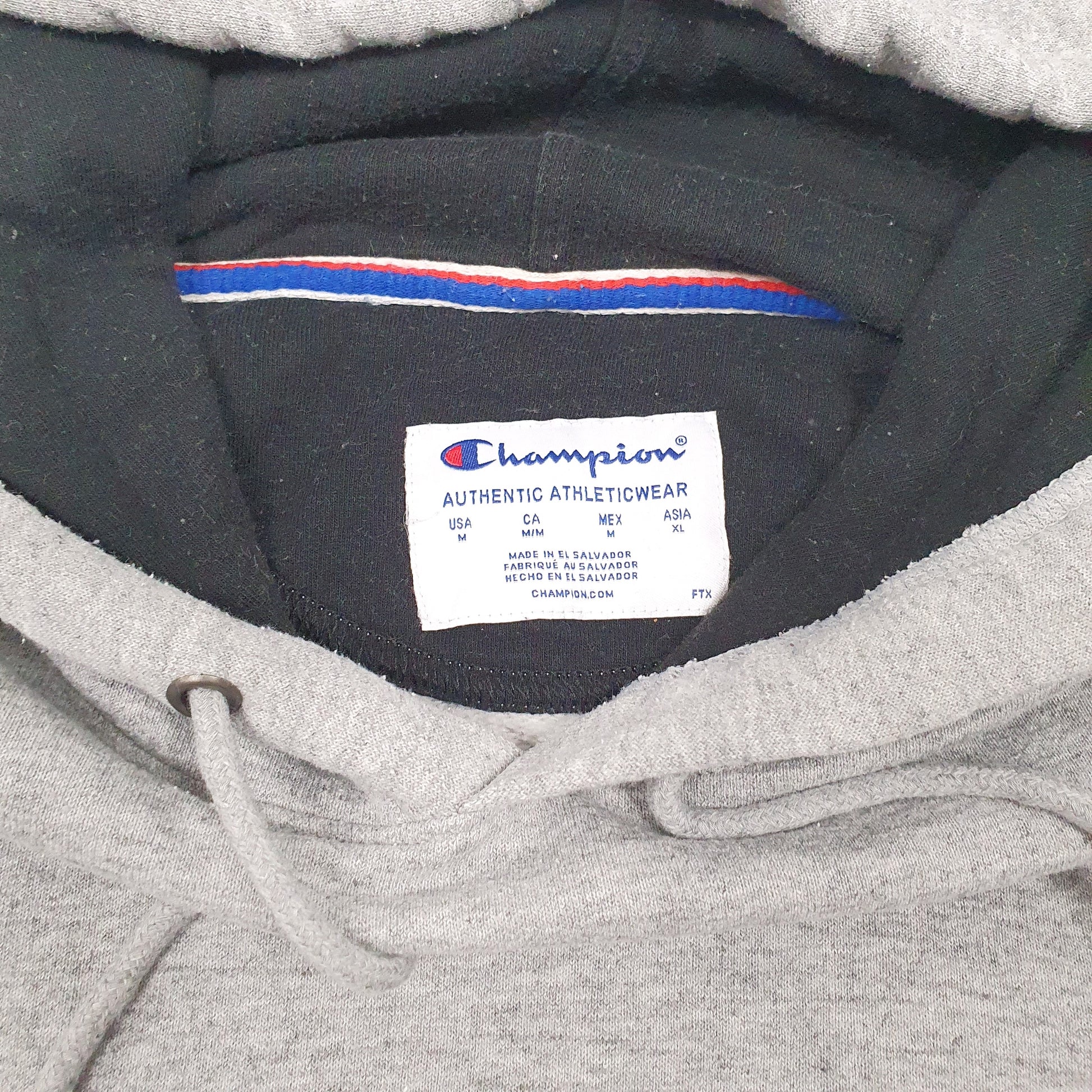 Mens Grey Champion  Hoodie Jumper