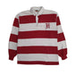 Mens Burgundy Barbarian Rugby Long Sleeve Polo Shirt