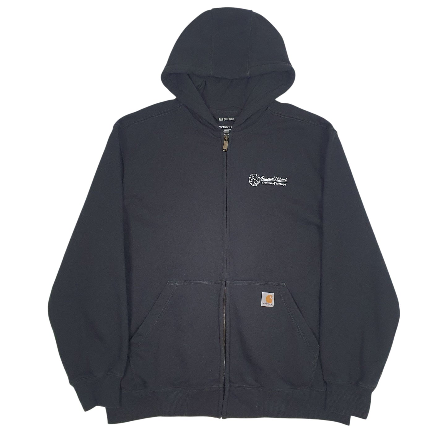 Mens Black Carhartt  Full Zip Jumper