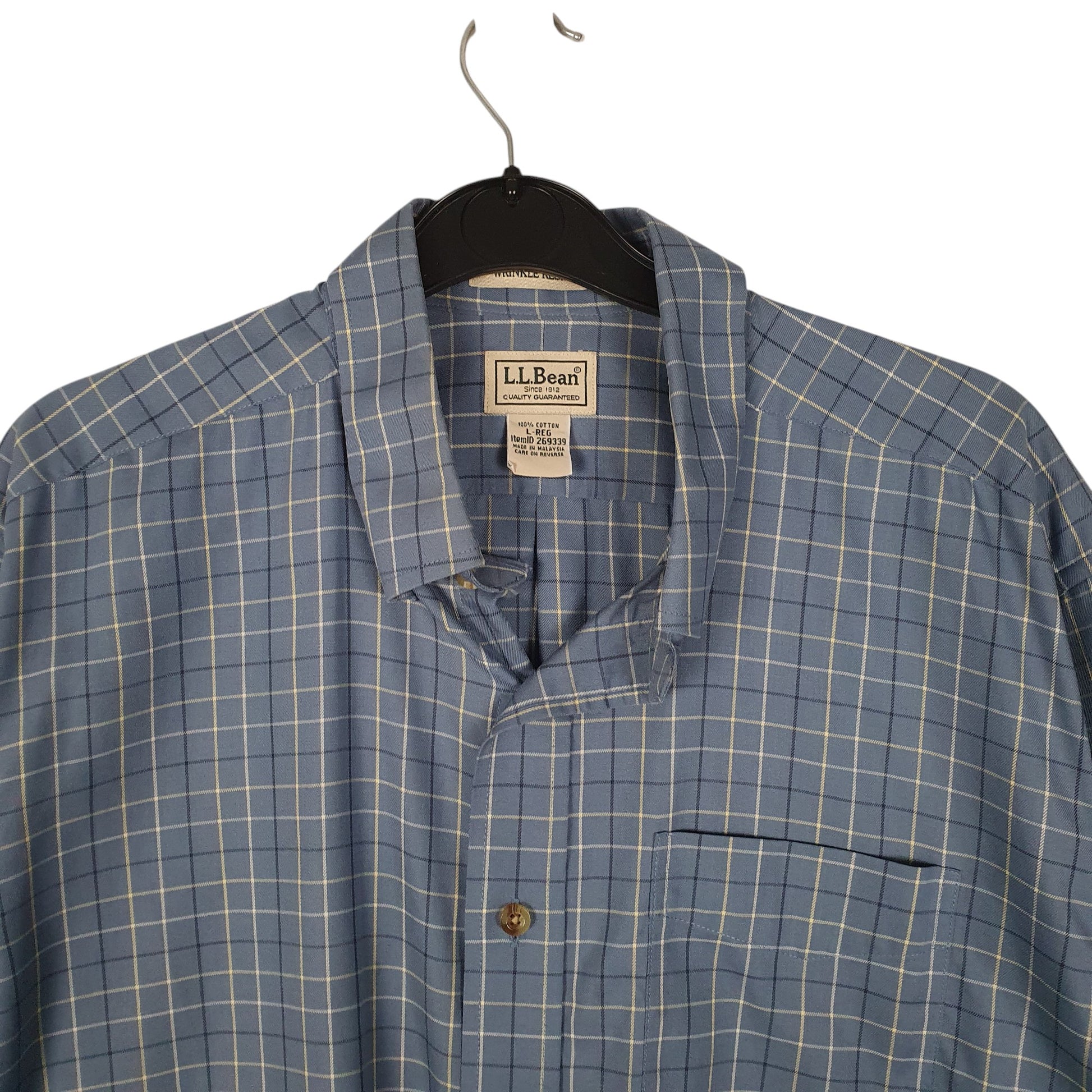 Mens Blue L.L.Bean   Shirt